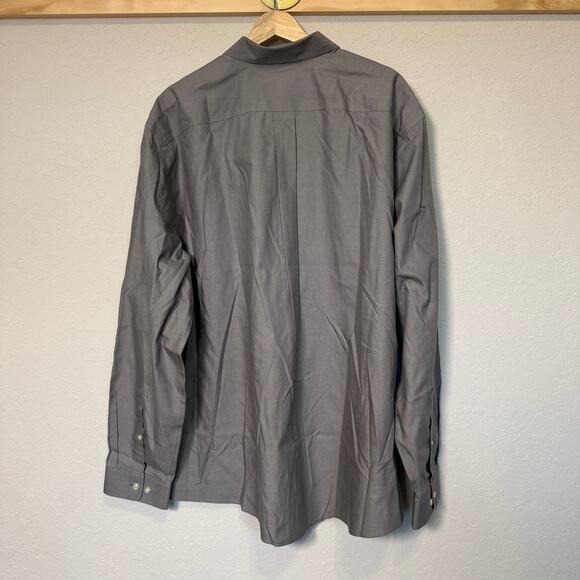 Men's Eddie Bauer Gray Classic Oxford‎ Button Down Size XXL NEW - Picture 8 of 10
